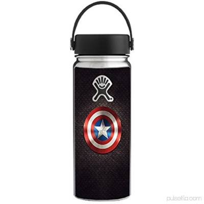 Skin Decal Vinyl Wrap for Hydro Flask 18 oz Wide Mouth Skins Stickers Cover / Capt. Amer.